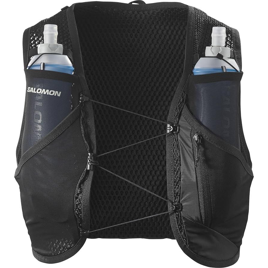 新品未使用 SALOMON ACTIVE SKIN 8 with FRASK M Salomon Unisex Active Skin 8, Hydration & Storage Vest with